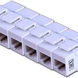 MX UTP Cat6 Inline Coupler Inline LAN F/F Extender Plug (Pack of 6) Lan Adapter-1