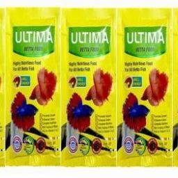 Ultima Betta Fish Food Combo set of 5 Packs x 20g = 100g Shrimp 0.1 kg (5x0.02 kg) Dry New Born, Adult, Young Fish Food-16
