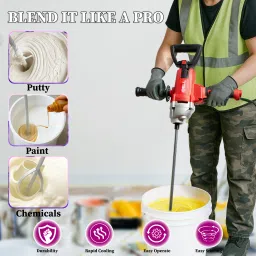 ibell PM12-50 Paint Mixer Electric Stirrer Paint Putty Paste Feed Mixer Blender Multipurpose Stirring Machine Rotary Tool image 5