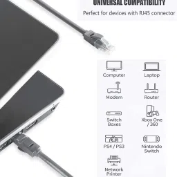 Sadow LAN Cable 20 m High Speed 20 Meter CAT5e Network RJ45 Ethernet Patch Cord Speed Upto 1000Mbps image 5