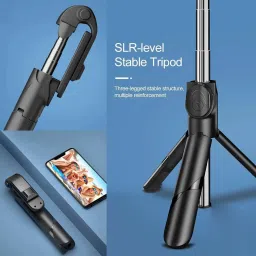 G2L 2 in 1 Wireless Selfie Stick Tripod with Bluetooth Shutter Remote Monopod, Tripod image 5