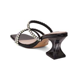 Sherrif Shoes Embellished Open Toe Block Heels image 3