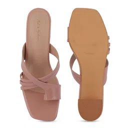 Mast & Harbour Textured Square Toe Block Heels image 4