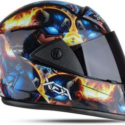 Rado Captain ISI Certified with Anti UV Polycarbonate Visor ABS Material (K-1) Motorbike Helmet-image-49
