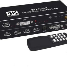 Tobo 2x2 HDMI Video Wall Controller HDMI DVI TV Wall Processor 4K HDMI Video TD-907H. 32 inch Blu-ray Player-20
