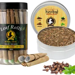 Herbal Smoking Organic Mixture Blend30g With Pre Rolled Leaf Rolls Cones 50 Pcs Smoking Cessations-picture-25