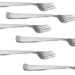 Fork Set of 6 pieces Steel Dessert Forks Heavy Guage Multipurpose Use Stainless Steel Dessert Fork Set-11