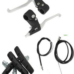Bicycle Silver Lever Clutch + Brake Shoe +Brake wire Bicycle Brake Disk-29