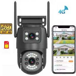 AVOIHS 4G SIM Camera 1080p Full HD IP Bullet+360° PTZ TwoWay Audio Alarm Night Vision Security Camera-17