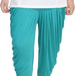 Solid Cotton Lycra Blend Women Harem Pants-image-31