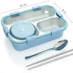 Steel Leak Proof Lunch Box 3 Containers Lunch Box-44