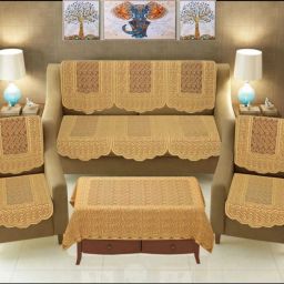 Polycotton Floral 3+1+1 Seater Sofa Cover-image-27