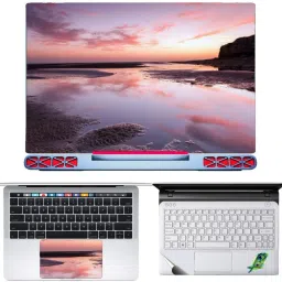 SDM 3in1 Accessories Combo Kit - Laptop skin sticker Decal with Touch Pad Skin Guard , trackpad skin transparnt Compatible for All Laptops 15.6 Inch natural image053 Combo Set-image-61