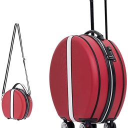 Small Cabin & Check-in Set (56 inch) 4 Wheels - 20 Inch Luggage Suitcase Travel Trolley Cabin Bag With 4 Double Spinner Wheels - Red-image-61