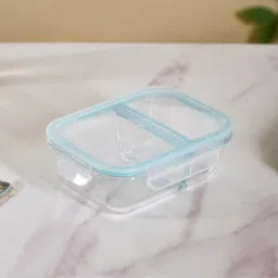 Microwave Safe Two Compartment Glass Lunch Box 1 Containers Lunch Box-picture-23