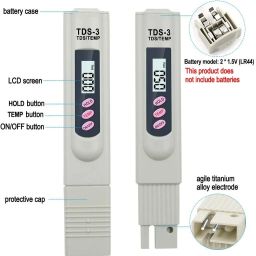 mcp healthcare LCD Digital TDS Meter Range 0-999 Multifunctional Water Purity Temperature Meter Digital TDS Meter image 3