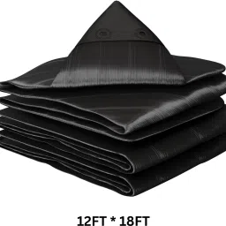 200 GSM 12FT * 18FT Tarpaulin Tent Tent-For Truck body, Car, Bike, Grain Covers Tent - For Camping, Construction Sites, Transportation Covers, Temporary Shelters-image-75