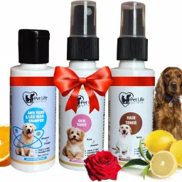 Anti Ticks Fleas Dog Shampoo 60ml+ Dog Skin Toner 60ml+ Hair Toner Spray 60ml- Flea and Tick, Anti-itching, Allergy Relief, Anti-fungal Fresh Fragrance, Help in Skin Allergy, Redness, Control Hair Fall, All Dog Breed Dog Shampoo-image-39