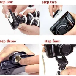 SG Retails Hub Gorilla Tripod 10" - Fully Flexible Foldable Octopus Mini Tripod Stand (Big 10 Inch Height) for Mobile Camera , DSLR , Smartphone & Action Cameras | Twist It | Bend It | Tilt It | With Universal Mobile Monopod "Mount Adapter" Monopod (Black & White, Supports Up to 1.5) Tripod, Monopod image 5