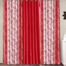 213 cm (7 ft) Polyester Semi Transparent Door Curtain (Pack Of 3)-image-59