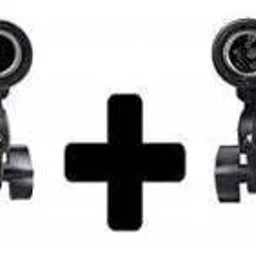 WON E27 2 in 1 Set of 2 Pcs Photo Studio Bulb Holder Base Socket Lamp Bulb Holder Adapter for Photo Video Studio Softbox Video Light - Black Camera Rig Black Reflector Umbrella-20