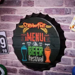 eazywagon Black Metal Beer Festival Wall Decor-picture-28