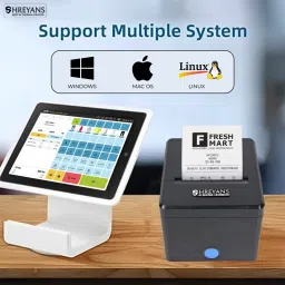 Shreyans 80mm Thermal Billing Printer with Autocutter Ultra Fast Speed with Compact Design makes is Much Easier to use image 5