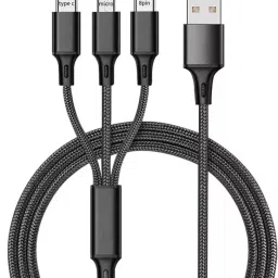 POZUB 3 in 1 Multiple Pin Charging Cable Multi Charger Cable Super Fast Data Cable Charging Pad-18