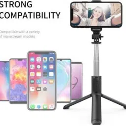 LINCTECH Bluetooth Extendable Selfie Stick with Wireless Remote and 2 Level Fill Light for Making TikTok, Vlog Videos and Tripod Stand Selfie Stick for for Mobile and All Smart Phones Tripod Single Gimbal for Mobile image 4