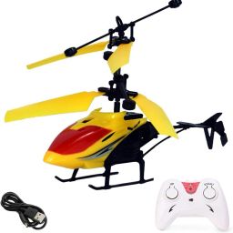 Kids Plastic Induction Type 2-in-1 Flying Helicopter with Remote22-image-67
