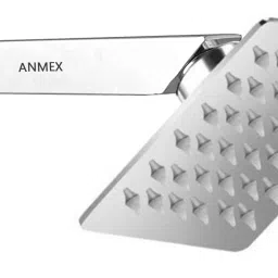 SS304 UltraSlim HighPressure Rainfall Shower Head & Shower Arm (4X4+9INCH ARM) Fixed Mount-image-97