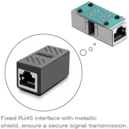 99Gems (PACK OF 10) DURABLE & STRONG SHIELDED 8P8C RJ45 COUPLER, ETHERNET CABLE ADSL EXTENSION JOINTER ADAPTER CONNECTOR, INLINE LAN FEMALE TO FEMALE EXTENDER PLUG COMPATIBLE WITH CAT7 CAT6 CAT5E CABLE Lan Adapter image 4