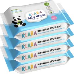 99% Pure Water Baby Wipes with Aloe Vera | Rash-Free & Paraben-Free | Pack of 4-image-68