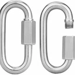 D-Shape Locking Carabiner M4 Stainless Steel Quick Link Chain Connector Locking Carabiner-image-10