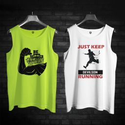 Pack of 2 Men Printed Gym Vest Sando Men Vest-image-3