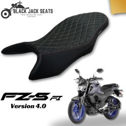 FZ-S Version 4.0 Diamond Cut Seat Cover – Premium Stitching, High-Density Foam Single Bike Seat Cover For Yamaha FZ-S-image-91
