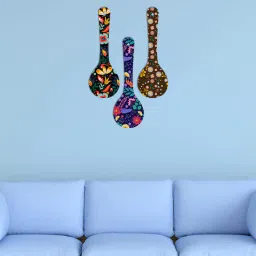 vibecrafts Madhubani Multicolour Engineered Wood Wall Hanging Quotes-picture-22