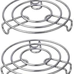 Kitchen Cooking Pot Steaming Steamer Pack of -2 YES Trivet-image-97