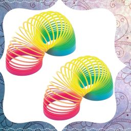 Rainbow Spring Magic Spring Gag Toy for kids (Packof 2pcs)-L430 Slinky Magic Spring Gag Toy-image-85