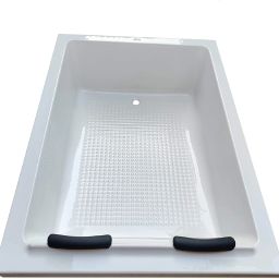Phoenix 6 Feet Portable Freestanding Acrylic Bathtub for Adults with Side Panel - White Free-standing Bathtub-image-58