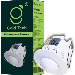 Geld Tech Microwave Motion Sensor False Ceiling | detects humans | Pack of 5 Wired Sensor Security System image 2