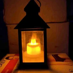 Lantern Decorative, Large Square Hanging Spring Home Decor Multicolor Metal Hanging Lantern-image-55