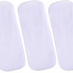 Dry Feel absorber Insert diaper liner for Adjustable, washable and reusable Cloth Diapers (Compatible with pocket diapers/cover diapers) Free size. Microfiber absorber - 5 layers (Pack of 3)-18