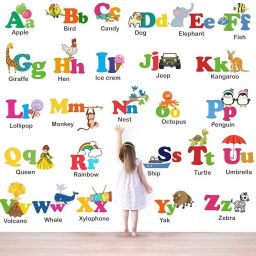 42 cm ABCD Alphabets Wall Stickers / Self Adhesive Sticker-image-99