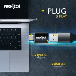 Frontech USB Type-C to USB 3.0 Adapter – Ultra-Fast 5Gbps OTG Converter USB Adapter image 5