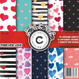 Forever Love Designer Paperpack 6 x 6 inches 250 gsm Craft paper-24