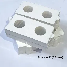 Cardboard Coin Holders for Coin Supplies Pack of 200 Size No. 7 (White, 33mm) Coin Bank-image-40