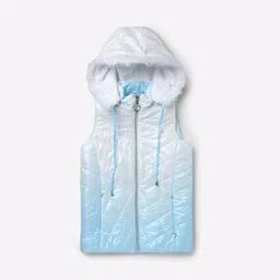 Ombre-Dye Print Hooded Puffer Jacket-image-30
