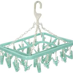 Plastic Ceiling Cloth Dryer Stand Urban Luxy Plastic Ceiling Cloth Dryer Stand 24 Clothes Clip (1 Tier)355615485-picture-11