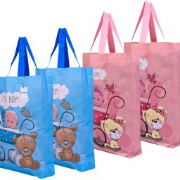 Reusable Shopping Bag With Handle|Baby Shower Bag|Pack of 4|Multicolor Pack of 4 Grocery Bags-image-46